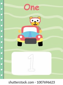Printable worksheet for kindergarten and preschool. We train to write numbers and letters,cover book,poster