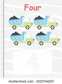 Printable worksheet for kindergarten and preschool. We train to write numbers and letters
