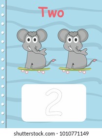 Printable worksheet for kindergarten and preschool. We train to write numbers and letters,cover book, cover page