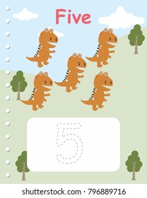 Printable worksheet for kindergarten and preschool. We train to write numbers and letters