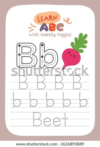 Printable worksheet for tracing healthy vegetables to help kids practice writing skills and learn to recognize different vegetables in a fun and educational way