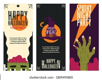 Printables Greeting Card/Poster/Banner of Halloween Party Celebration