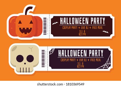Printables Halloween Party Ticket/Invitation Template