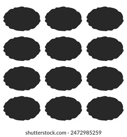 Printables labels with geometric shapes for photo frames