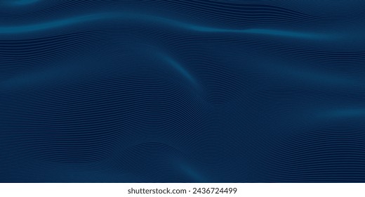 PrintDark blue background. Modern line stripes curve abstract presentation background. Luxury paper cut background.eps10