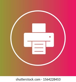 Printe icon isolated on background
 