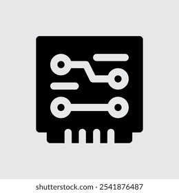 Tablero de circuito impreso Iconos de computadora y hardware