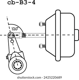 A printed circuit board of an electronic device with components. Vector engineering drawing, Line Art , Vector Tracing