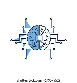 printed circuit board human brain center of computer system