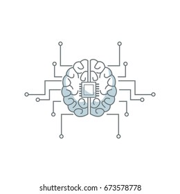 printed circuit board human brain center of computer system