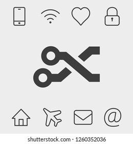 Printed circuit connections icon