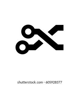 Printed circuit connections icon