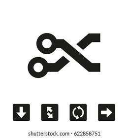 Printed circuit connections icon