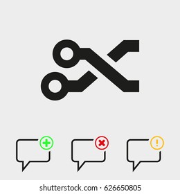 Printed circuit connections icon