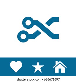 Printed circuit connections icon