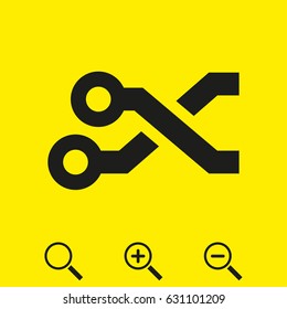 Printed circuit connections icon