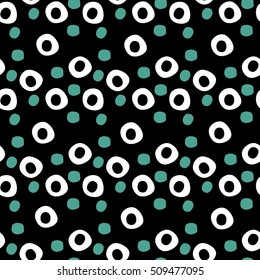 printed fabrics on black