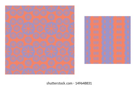 Printed geometrical pattern purple, watermelon