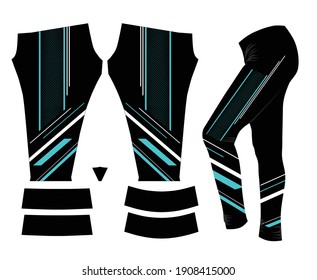 Printed legging pattern and design for gym