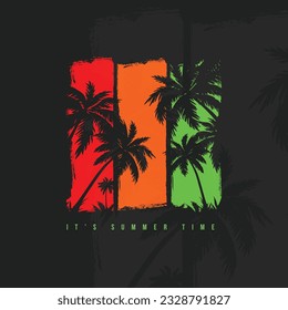 a printed motivation quote "It's Summer Time"