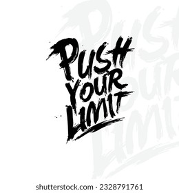 ein gedrucktes Motivationsangebot "Push Your Limit"