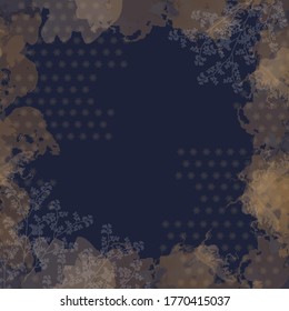 printed silk square scarf with abstract watercolor design
