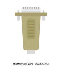 Icono de adaptador de impresora. Ilustración plana del icono vectorial del adaptador de impresora aislado en fondo blanco