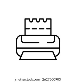 impressora código de barras tíquete ícone vetor design bom para web ou aplicativo móvel
