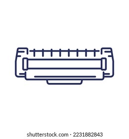 printer cartridge, toner line icon