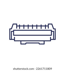 printer cartridge or toner line icon