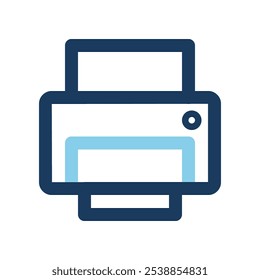 Drucker Farbe Linie Symbole einfaches Design