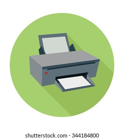 
Printer Colored Vector Illustration
