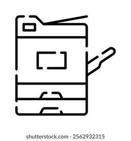 A printer or copier machine icon, representing printing or document duplication