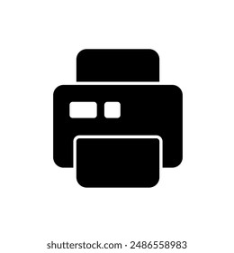 printer design icon in trendy flat style isolated on white background.