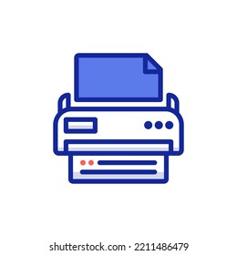 printer device equipment icon illustration
