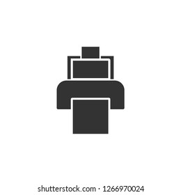 Printer device graphic icon design template isolated