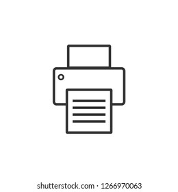 Printer device graphic icon design template isolated