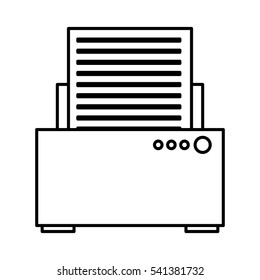 printer device isolated icon vector illustration design