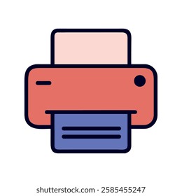 Printer device tech gadget illustration