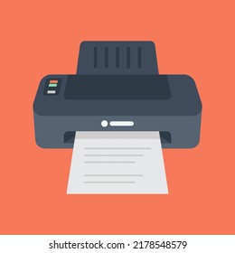 icono vectorial de papel de impresora para trabajo