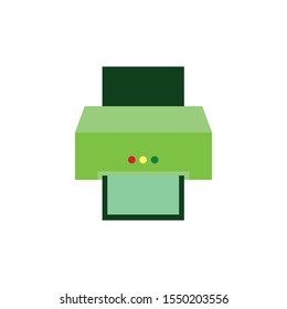 printer or fax, vector icon or symbol machine