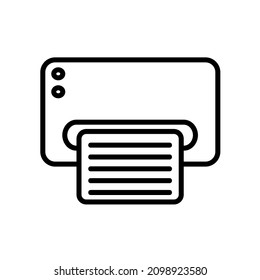 Printer, fax, web icon - line vector icon. Modern, simple flat vector illustration for web site or mobile app