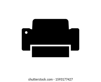 printer and faximile icon vector isolated