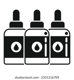 Printer fill ink bottles icon simple vector. Digital print. Roll paper