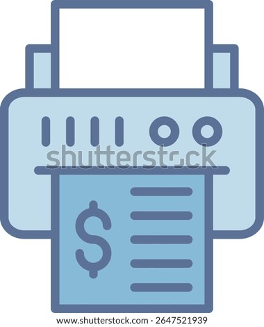 Printer Filled Blue Tone Icon