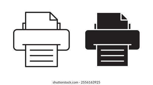 Printer Filled flat icons set for apps and web ui designs.