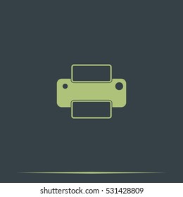 Printer flat icon.