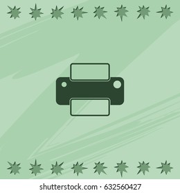 Printer flat icon.