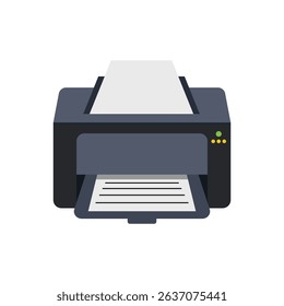 Printer. Printer flat vector design isolated on a white background