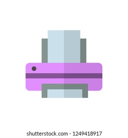 printer flat vector icon